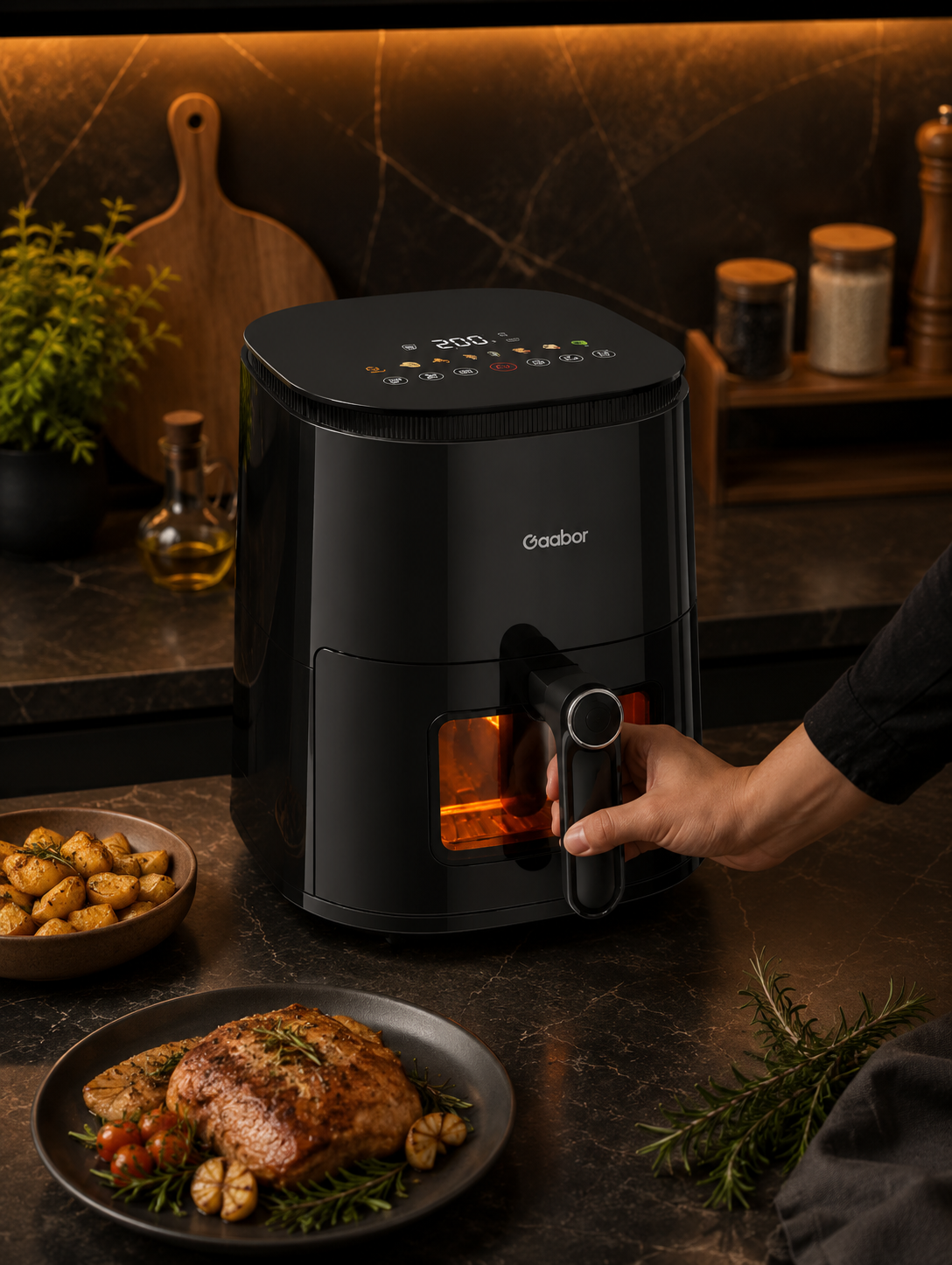 Air Fryer Gaabor Duo Digital — Crocante por fora, macio por dentro