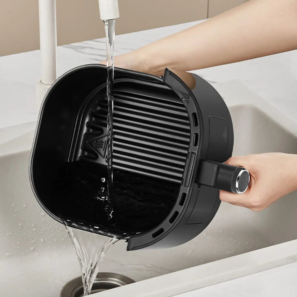 Air Fryer Gaabor — detalhe touchscreen digital